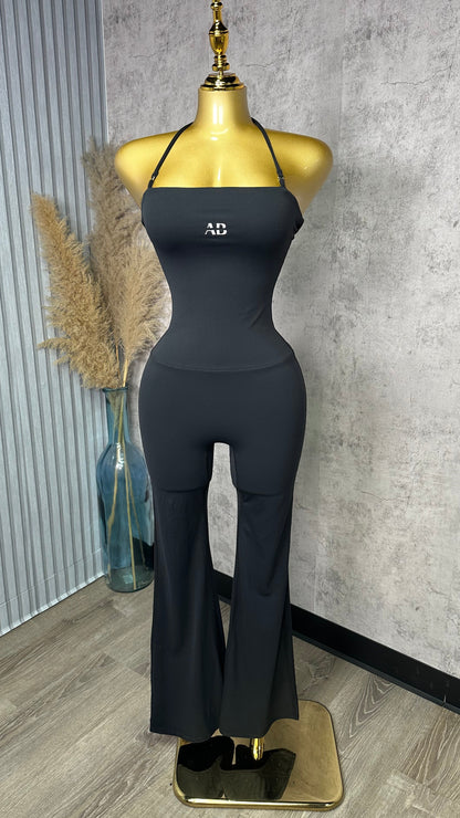 AB STRAP ROXANNA BLACK JUMPSUIT