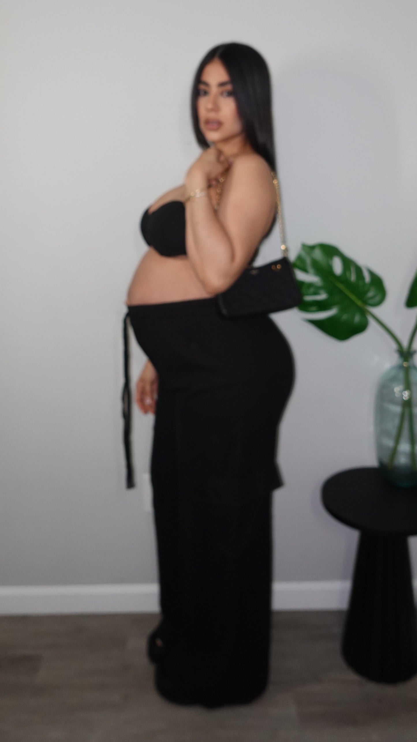 MARGARET BLACK PANTS SET