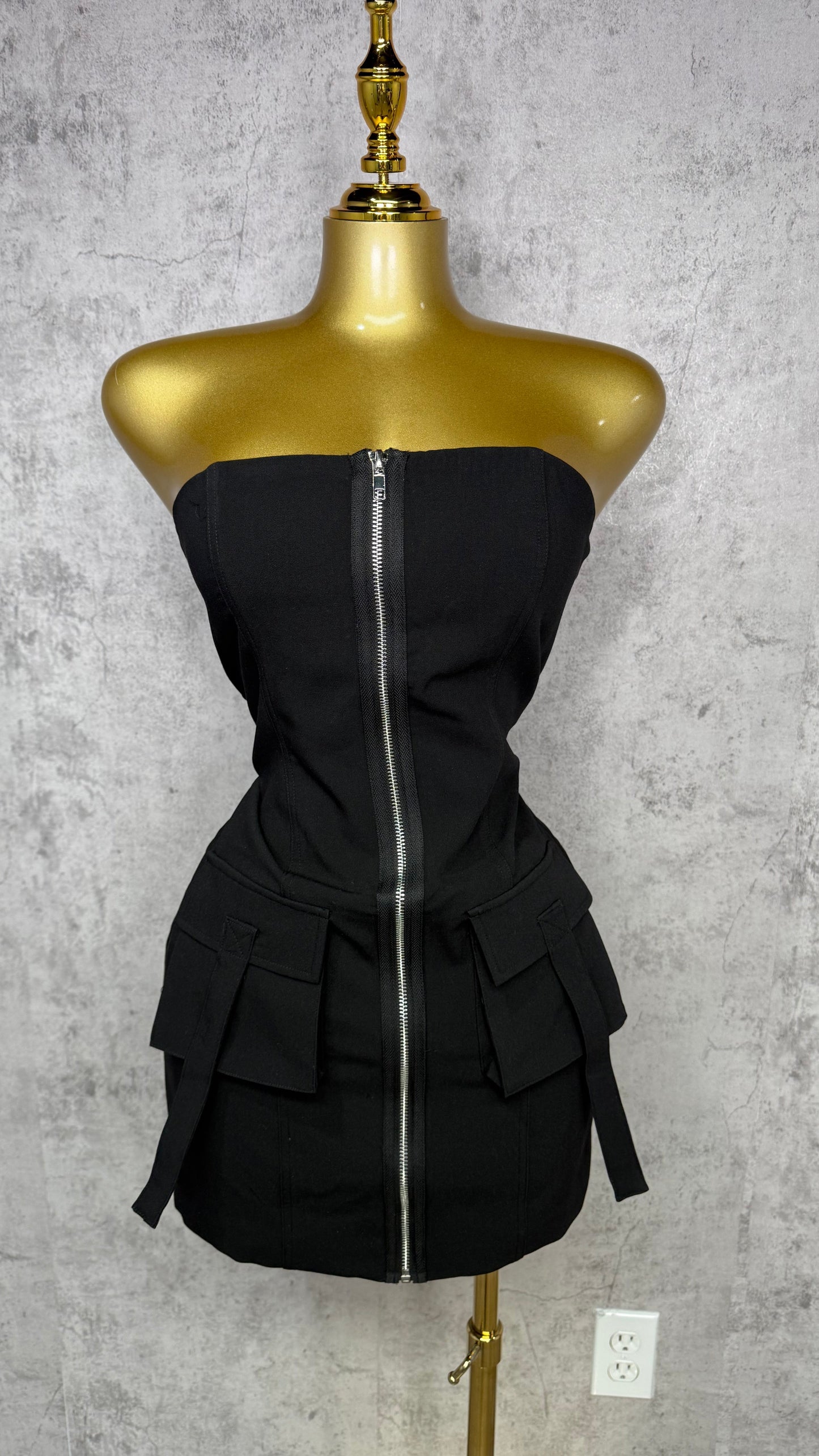 CARGO TUBE DRESS BLACK