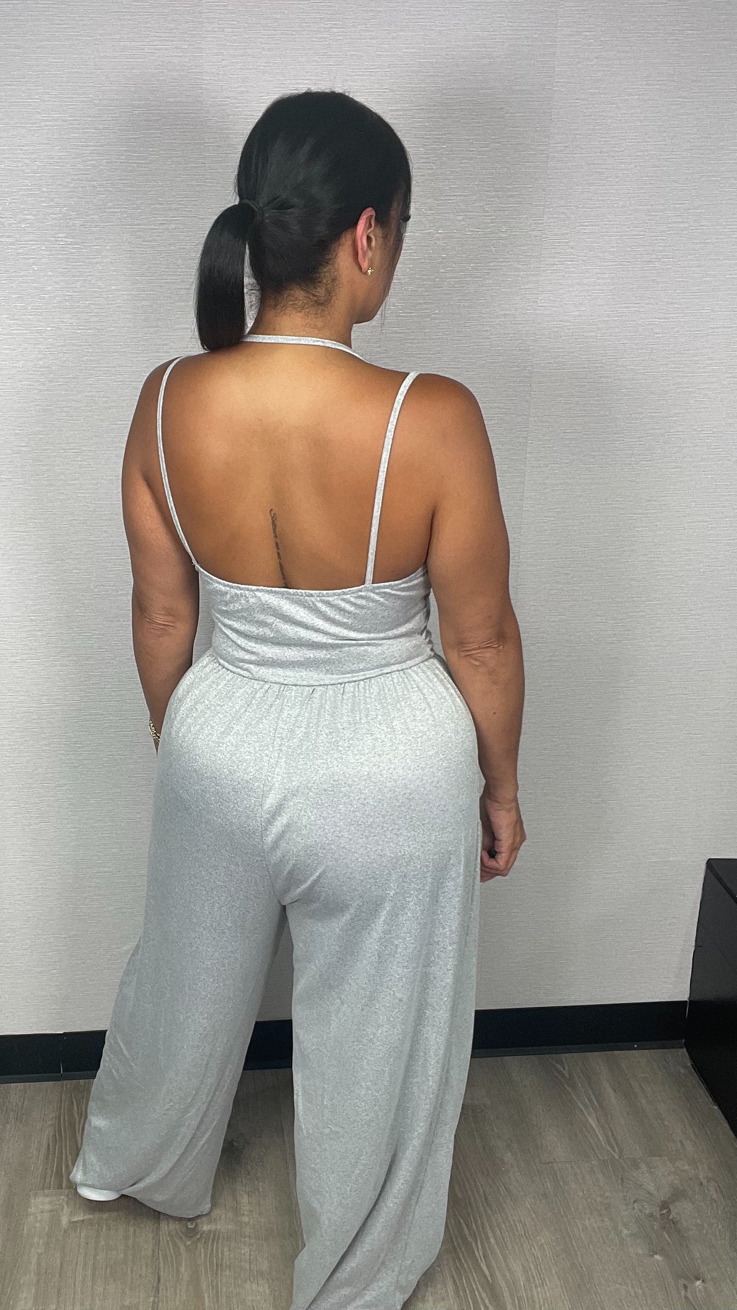 BASIC GREY JUMPSUIT