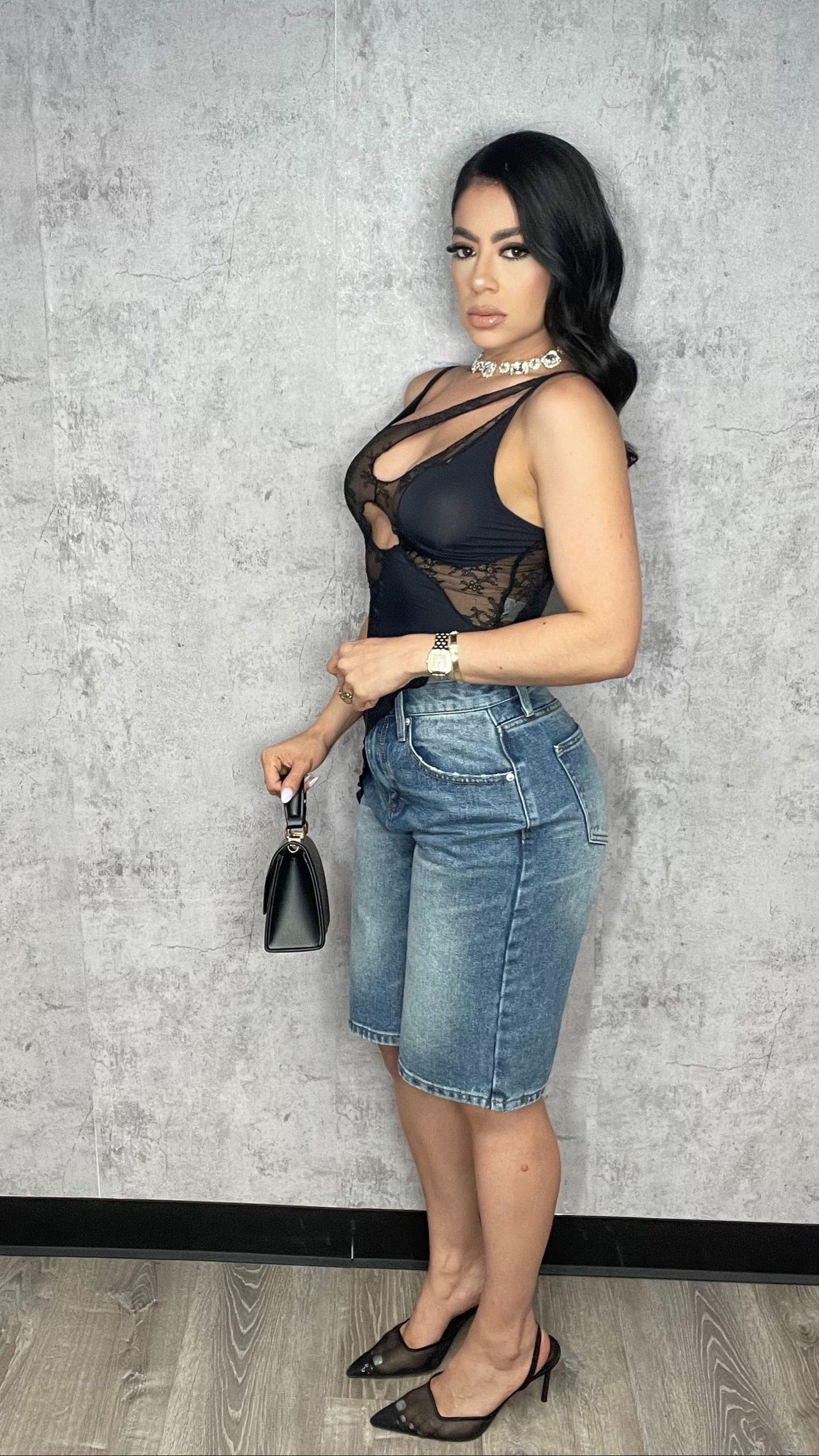 Selene Jorts Denim Pants