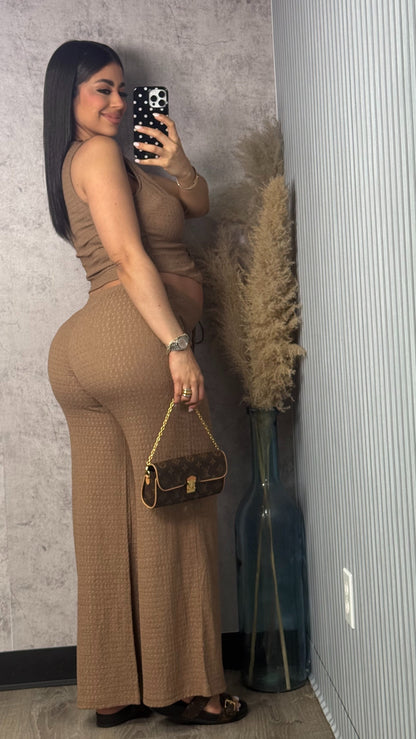 ANA MOCHA PANTS SET