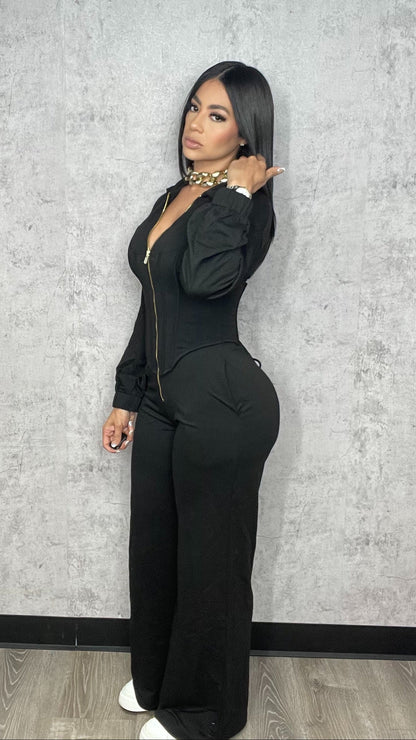 Corset Black Jumpsuit