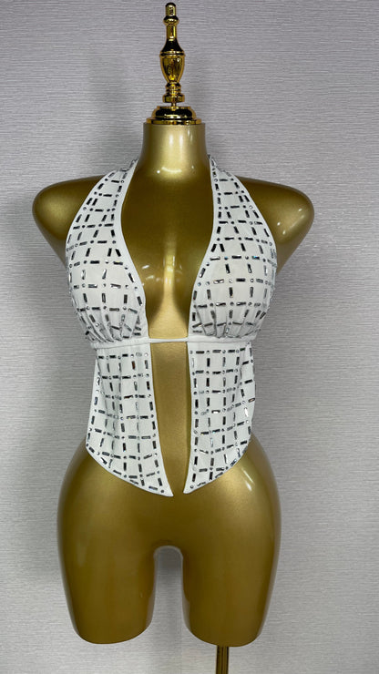 ELIZ SPARKLE WHITE TOP