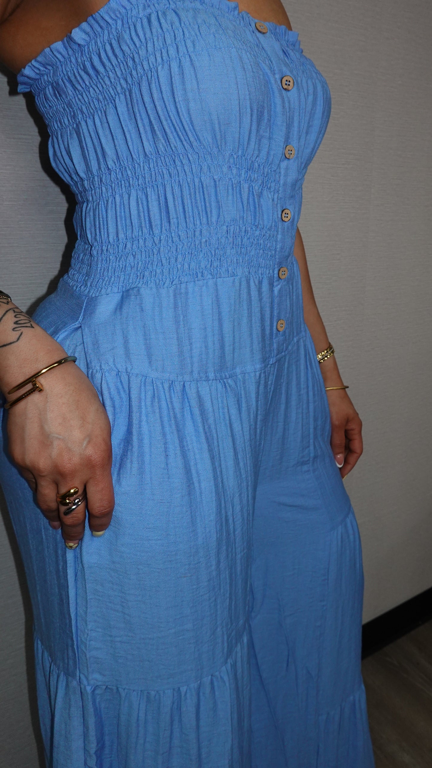 MARLA DENIM WIDE JUMPSUIT