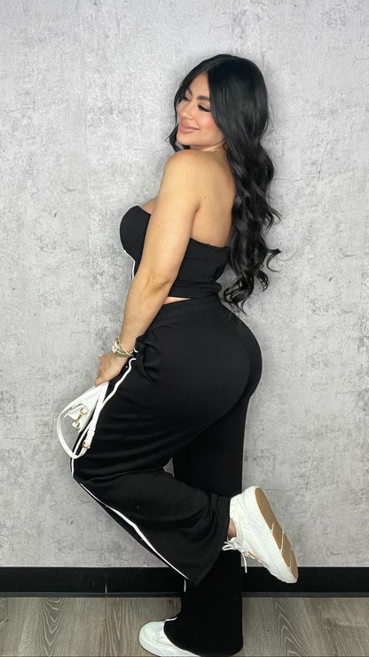 Leah Black Pants Set (RESTOCK)