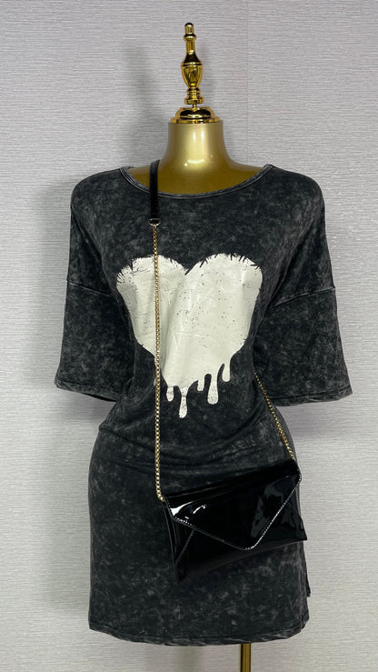 HEART LOOSE FIT DRESS