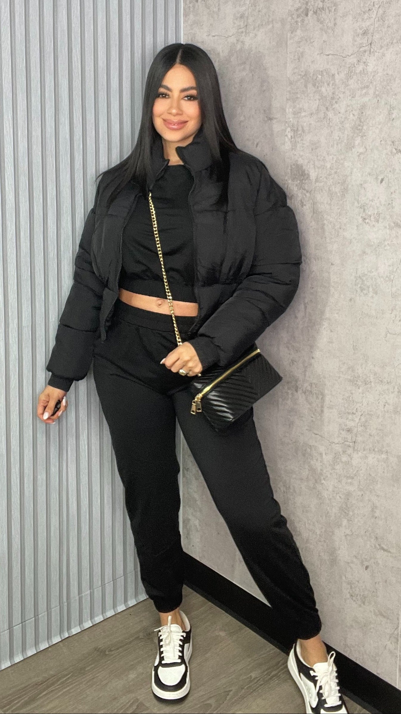 Basic Black Joggers Set