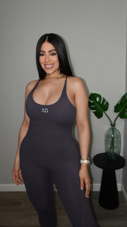 SHAYLA AB GREY JUMPSUIT