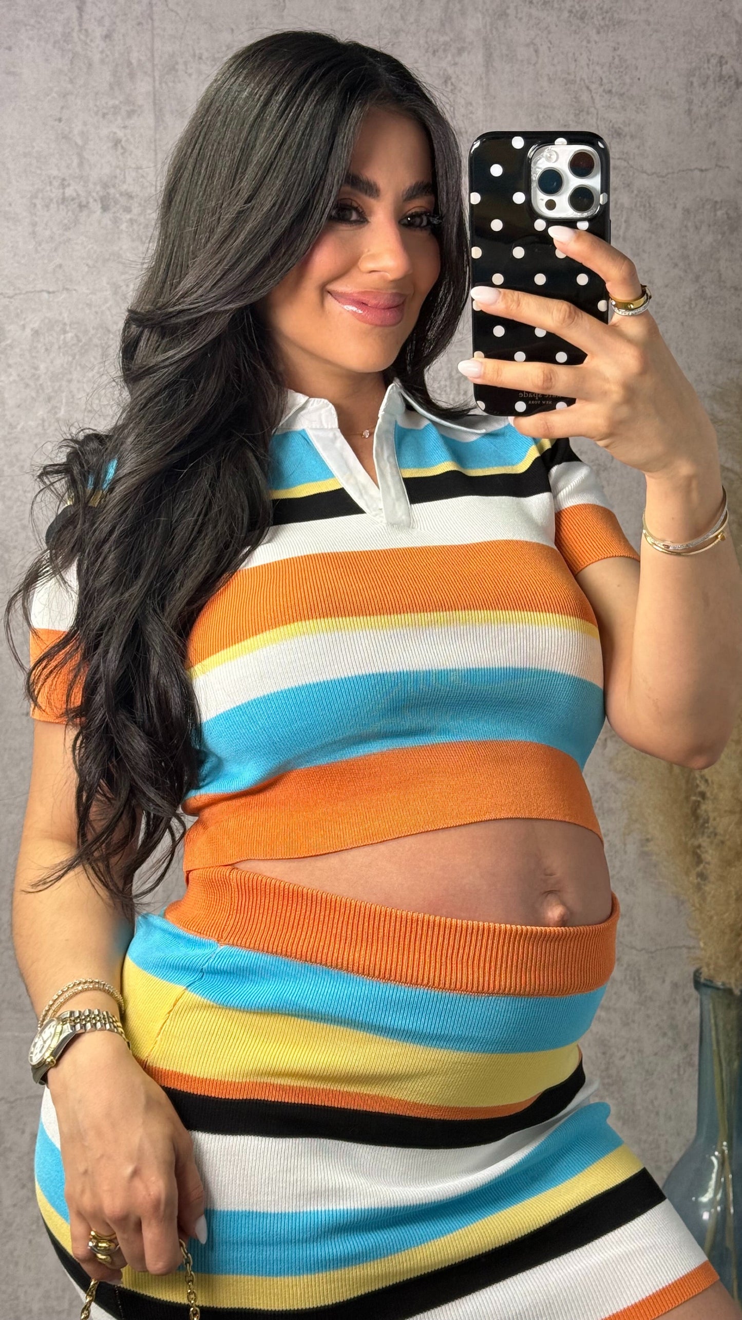 TANIA POLO SKIRT SET