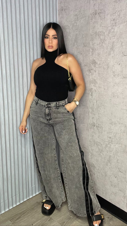 Highneck Bodysuit Black One Size