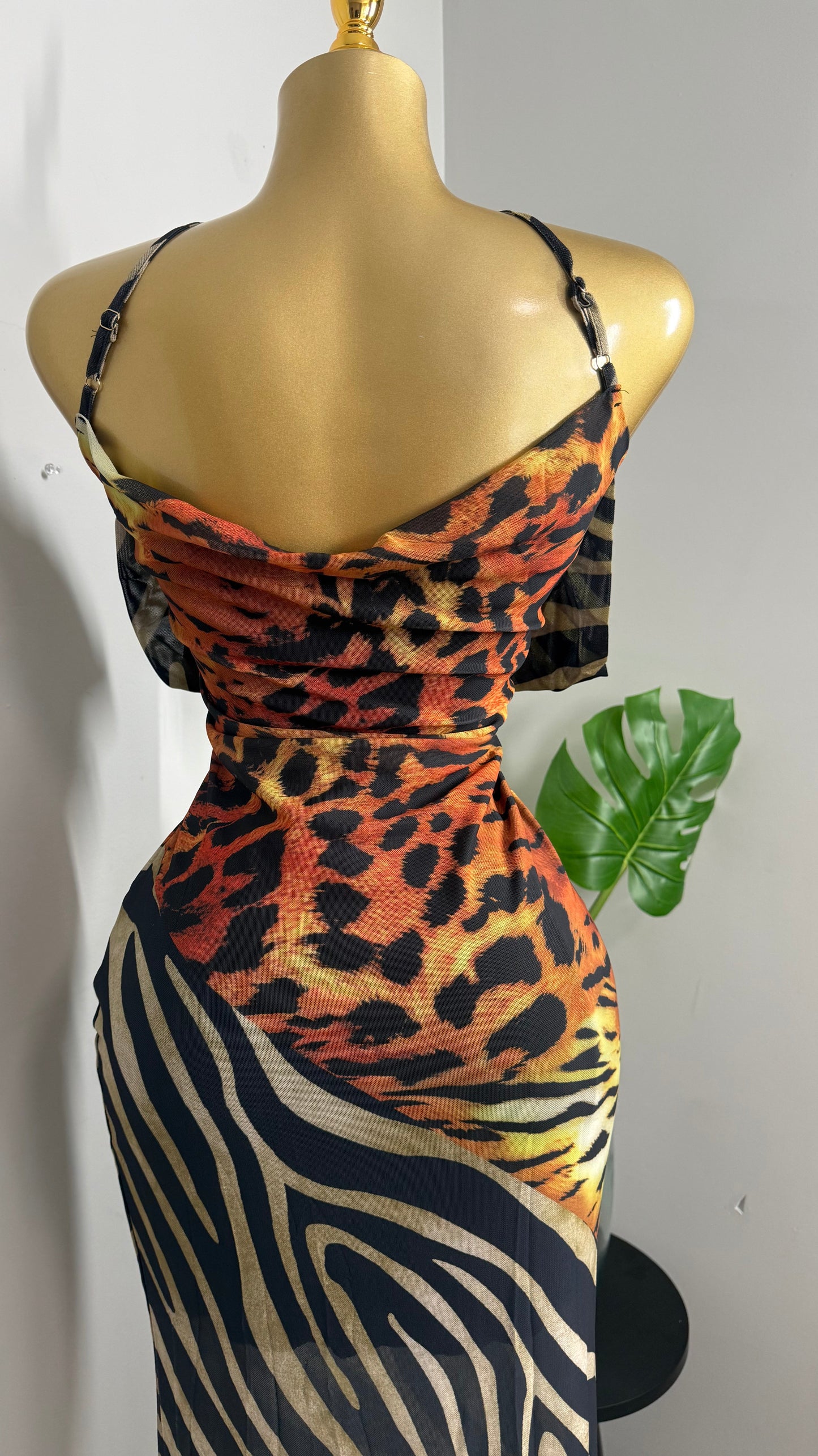 ANIMAL PRINT MAXI DRESS