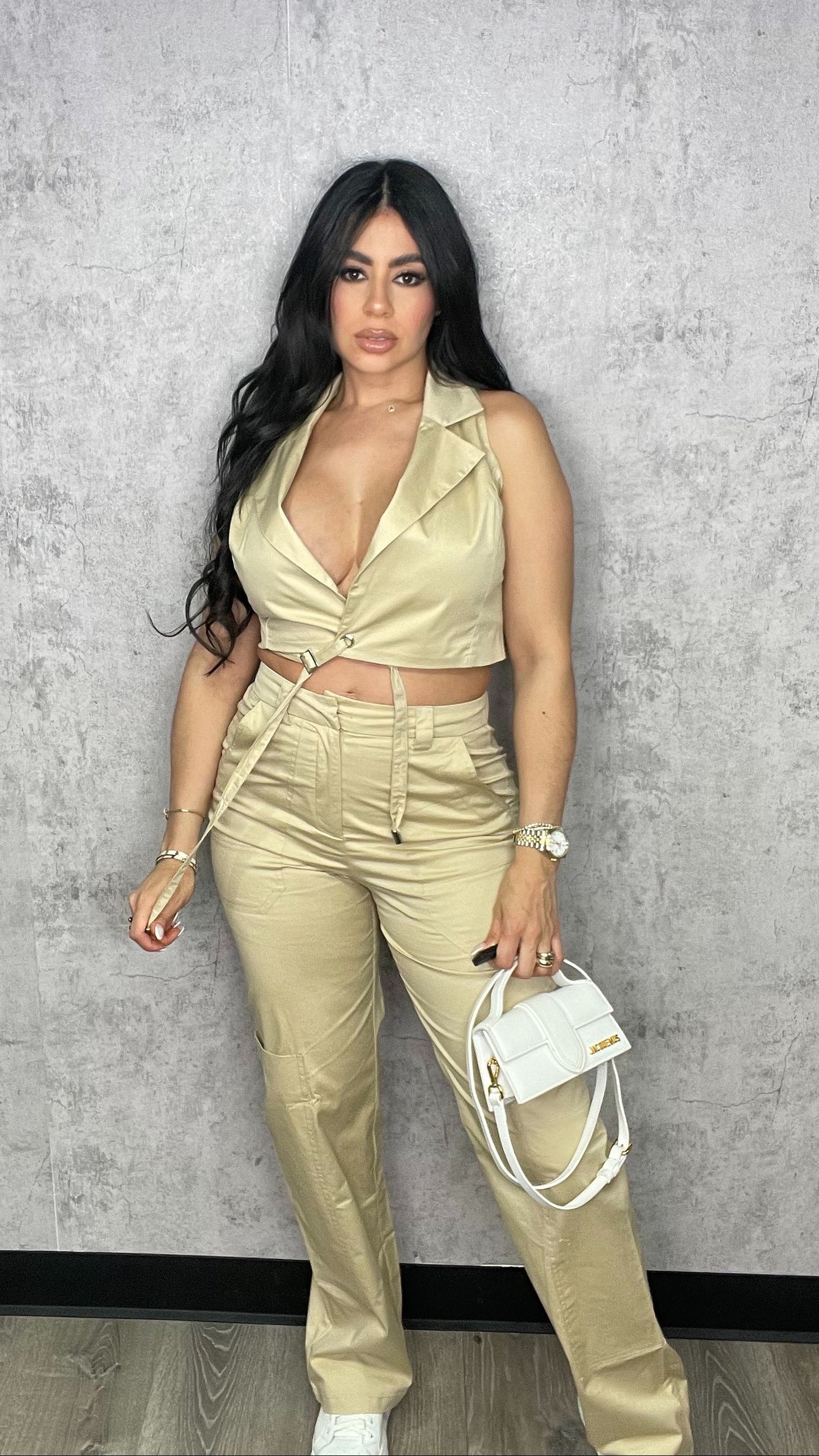 Matilda Khaki Pants Set