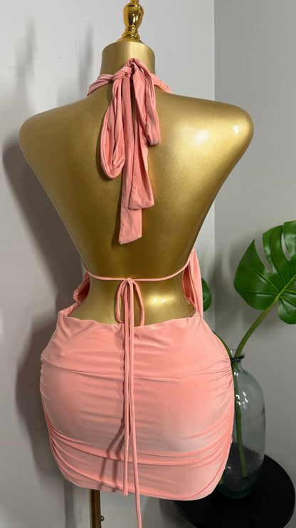 LEYLA BLUSH DRESS