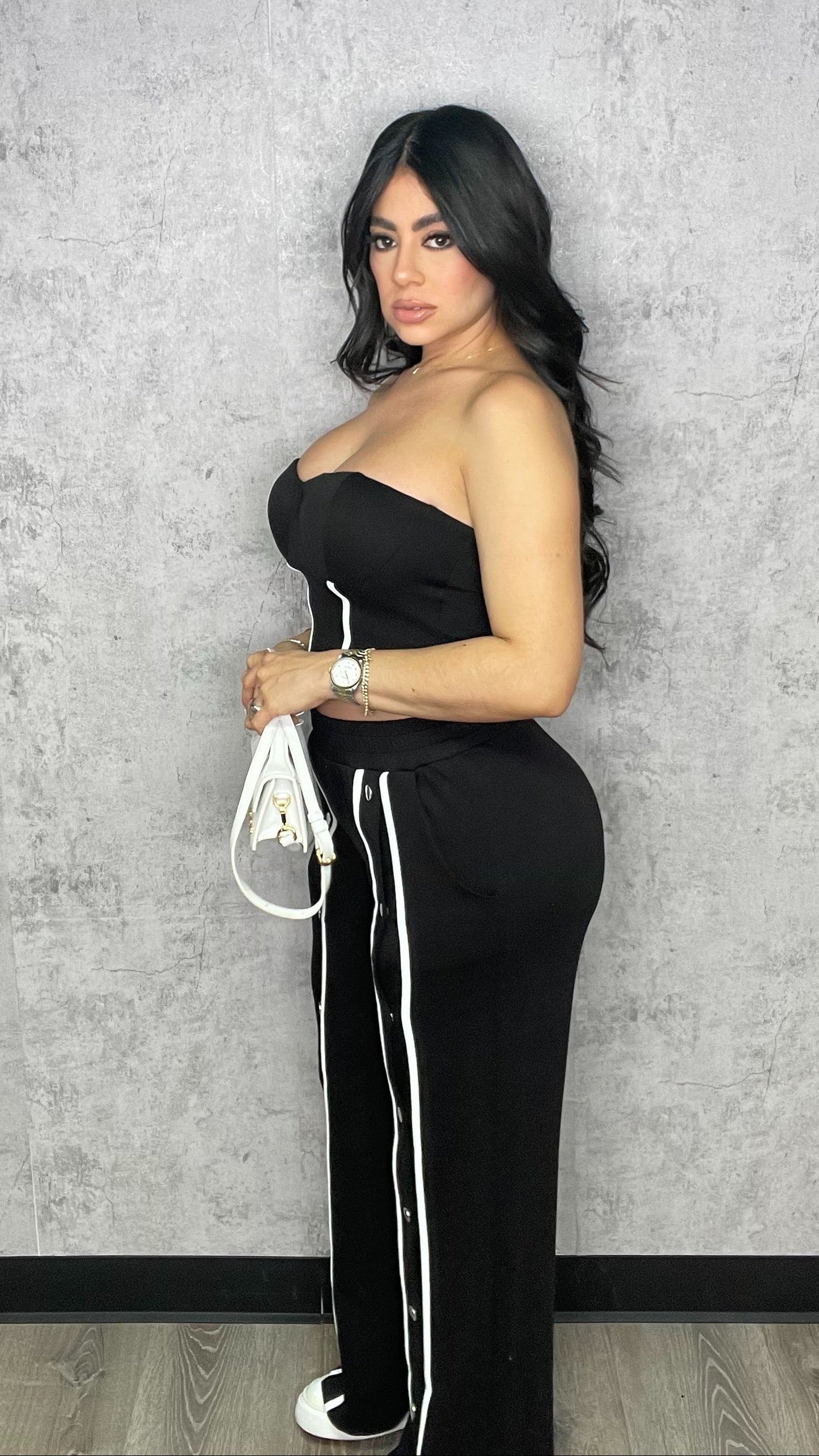 Leah Black Pants Set (RESTOCK)