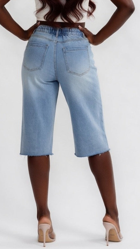 NAVEAH BERMUDA DENIM PANTS