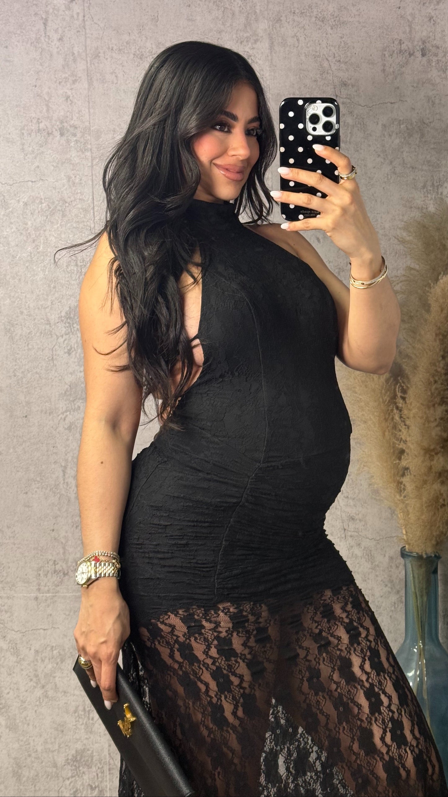 KARLOTA LACE BLACK DRESS