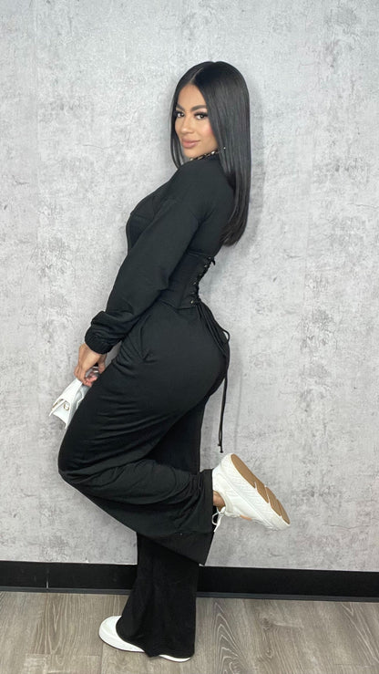 Corset Black Jumpsuit