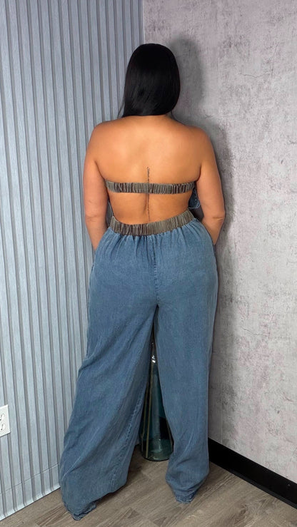 SAMIRA DENIM JUMPSUIT