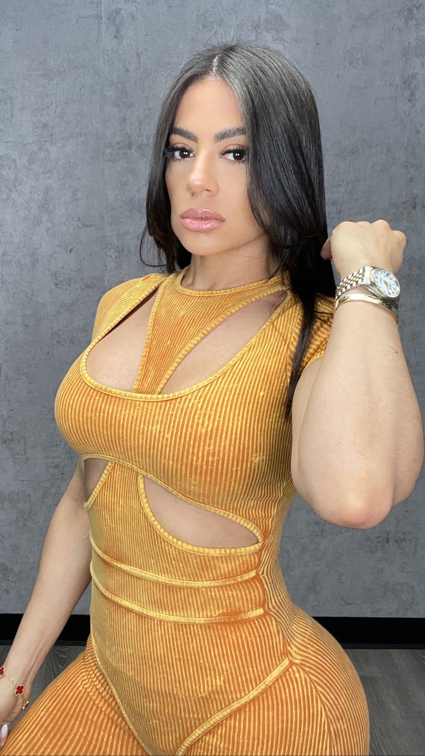 Mineral Mustard Jumpsuit