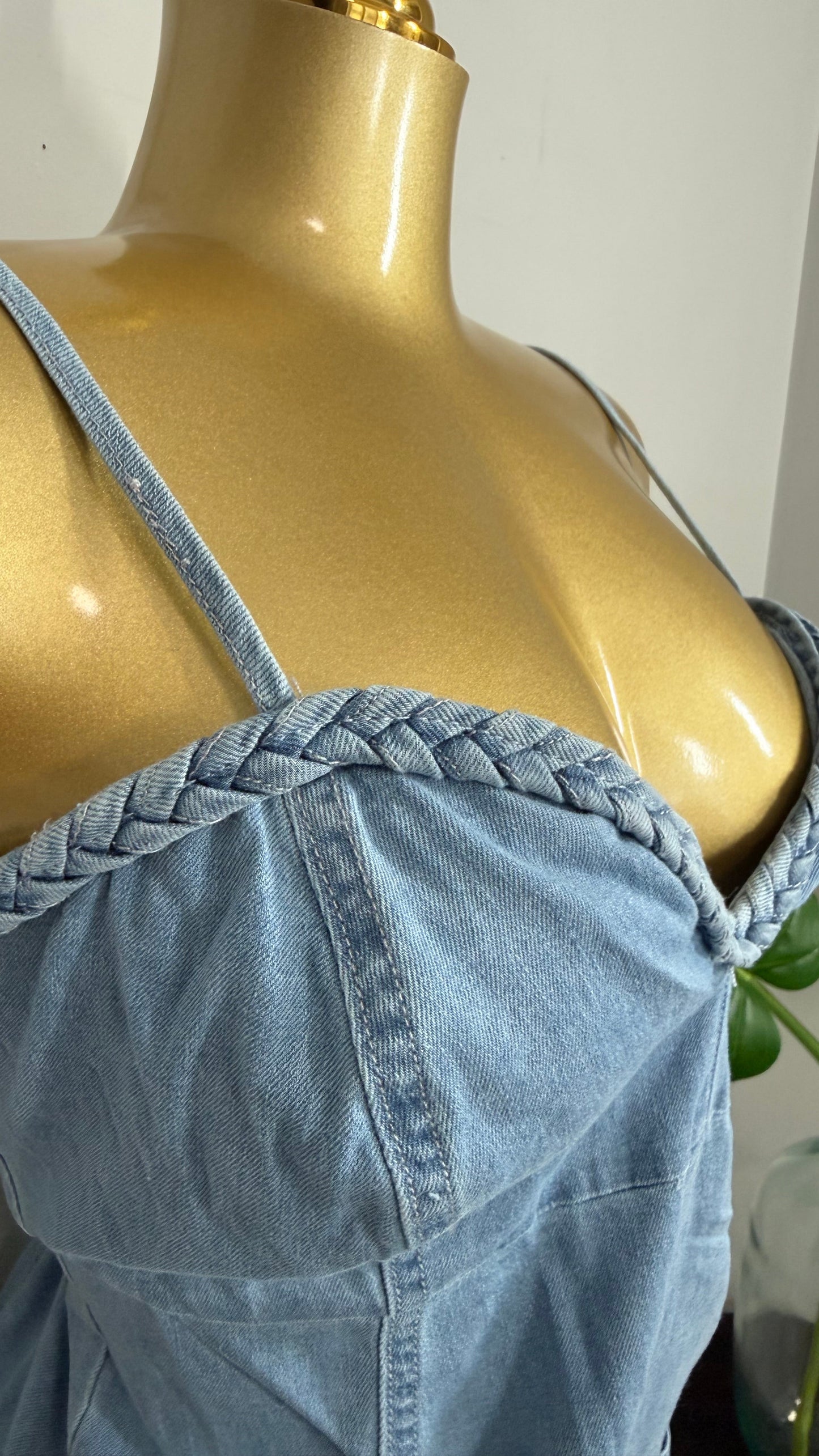 SOL DENIM ROMPER