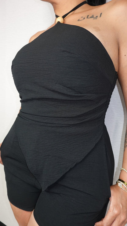 FANNY BLACK ROMPER