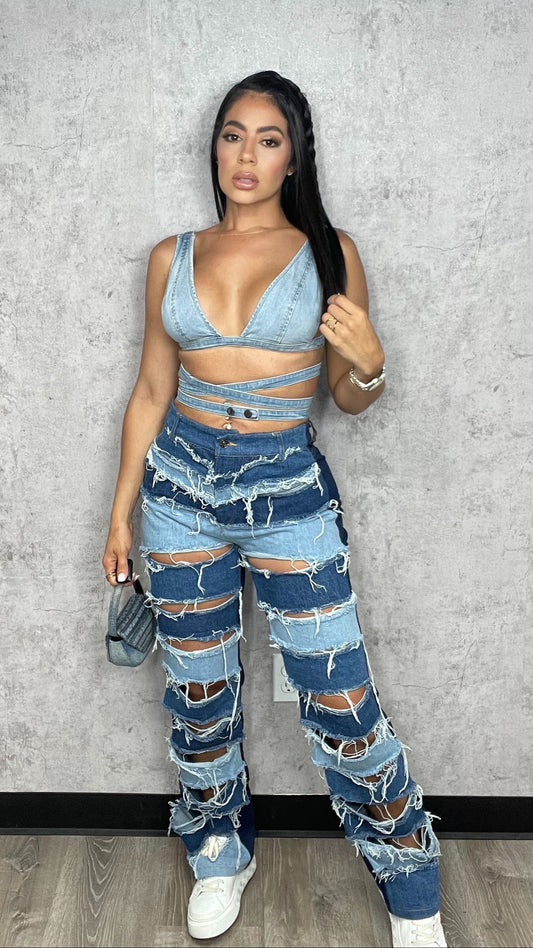 Pame Denim Set