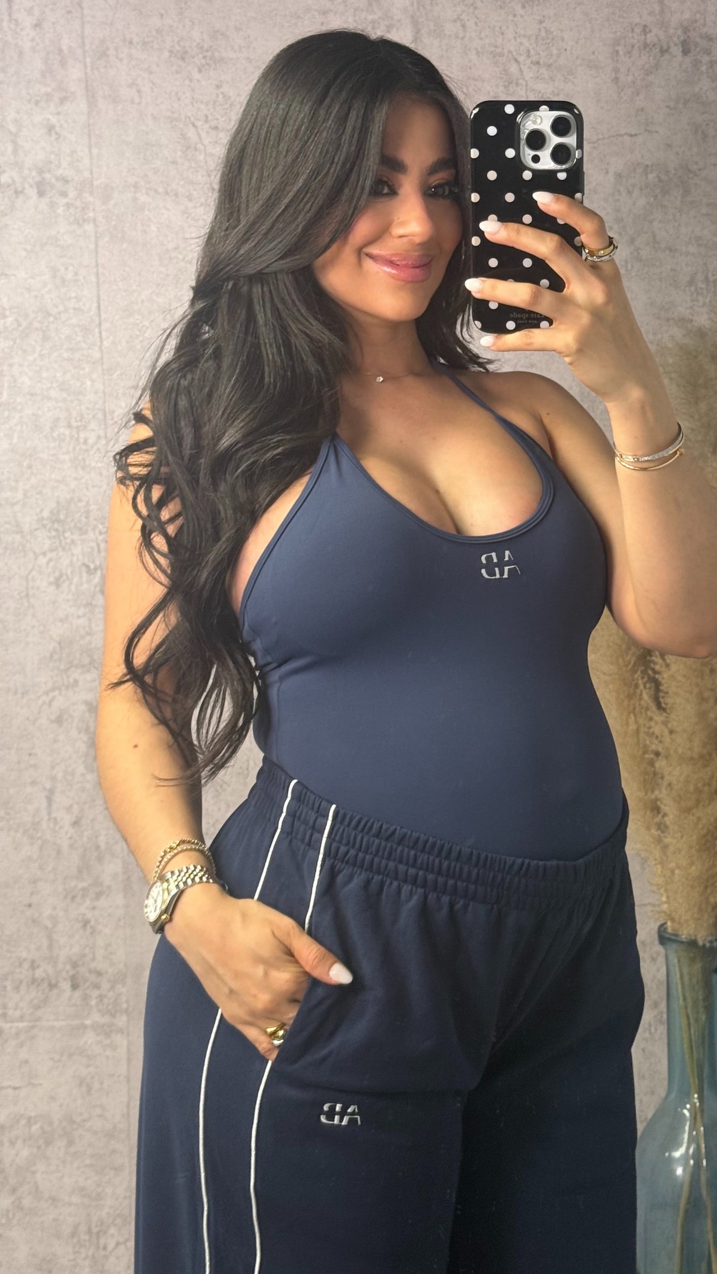 AB SASHA NAVY BLUE PANTS SET