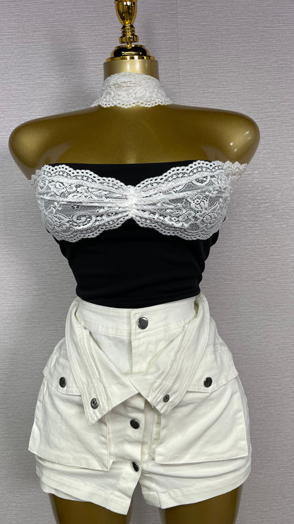 MINDY OFF WHITE SKORT
