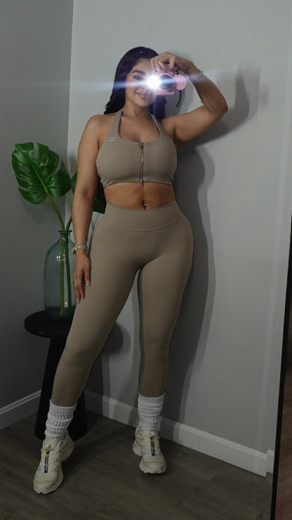 AB FLAXEN PANTS SET