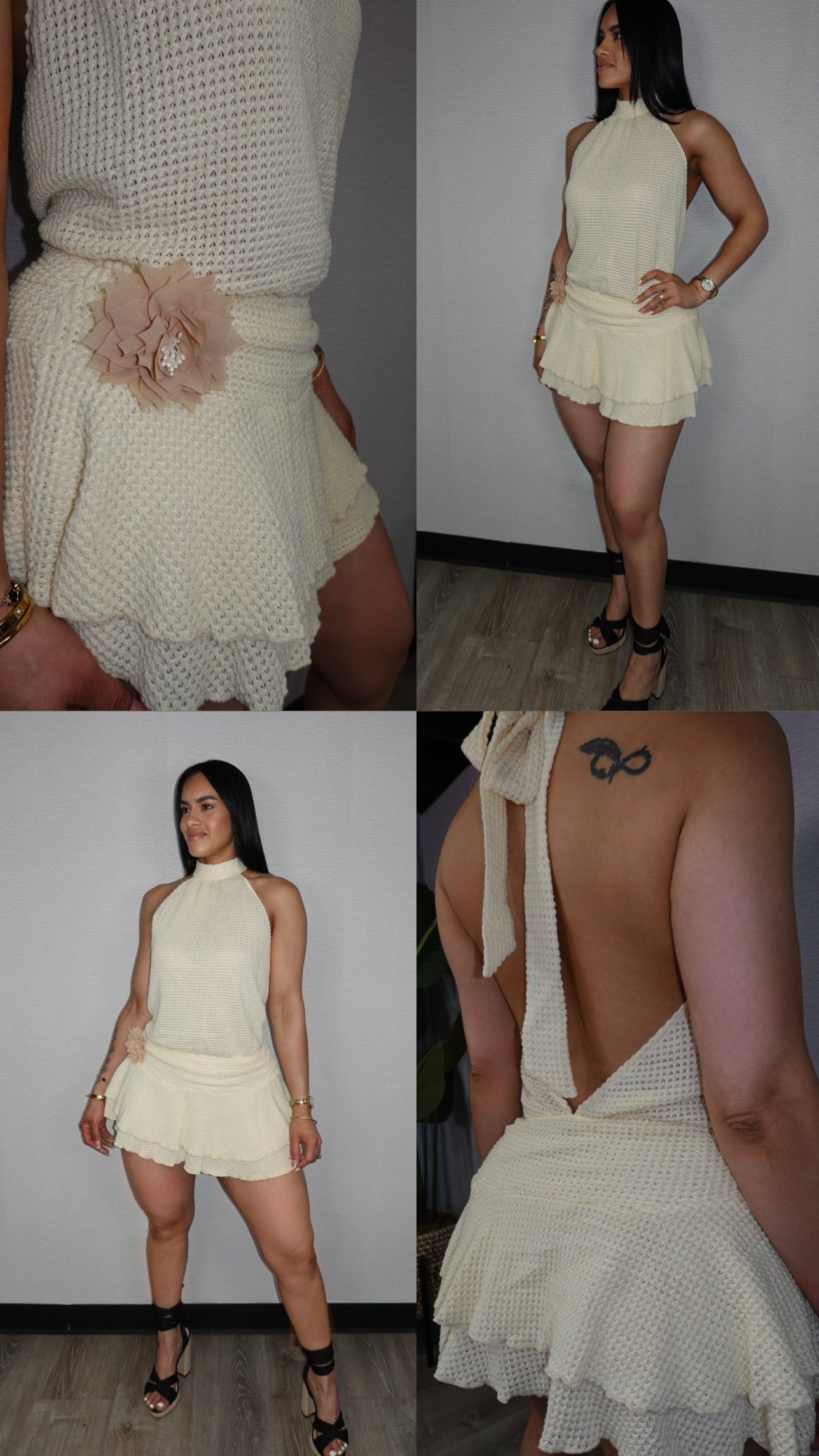 CROCHET MINI DRESS