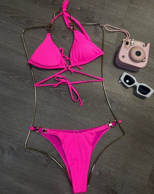 Selena Hot Pink & Gold