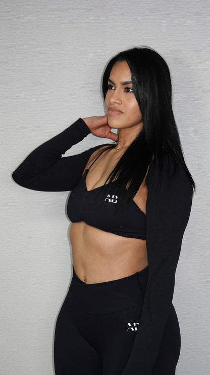 MARINA AB 3PCS PANTS SET BLACK