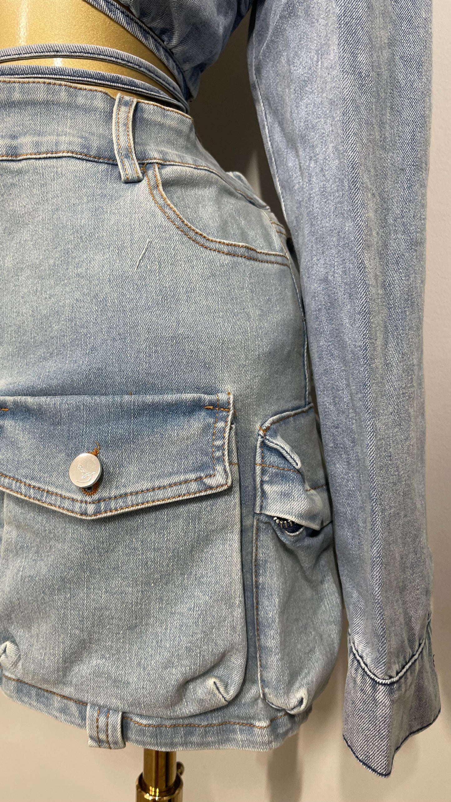 TAMARA DENIM  SKIRT SET