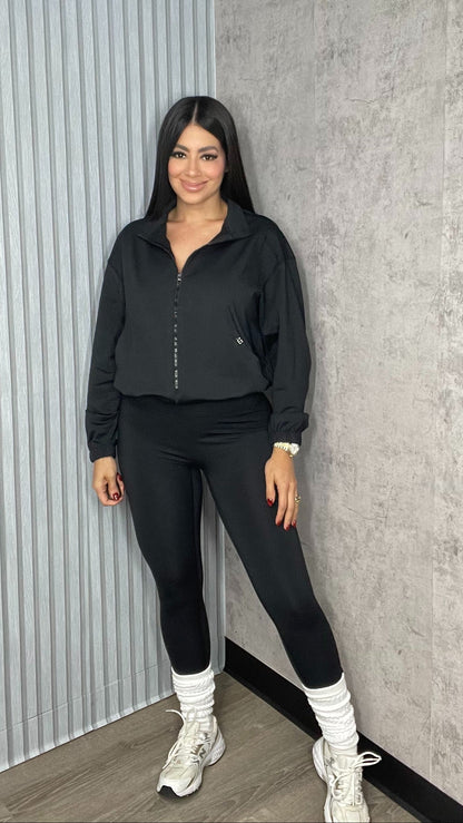 Thicker AB Jacket & Pants Set Black