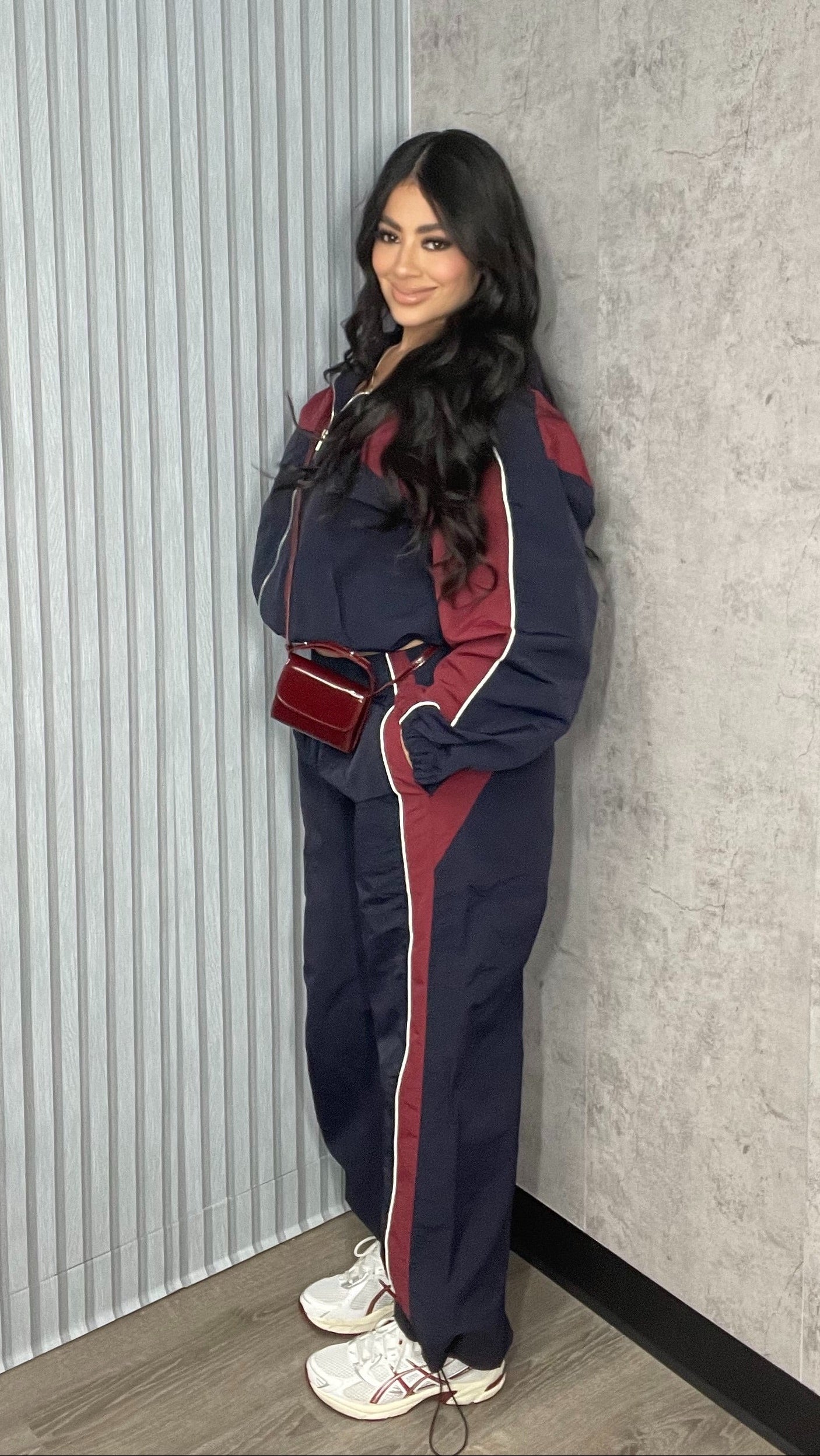 Colorblock Windbreaker Set