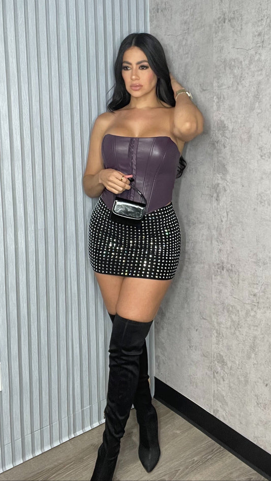 RHINESTONE SKIRT