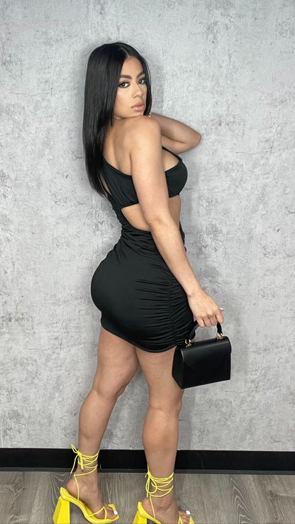 Cut Out Black Dress