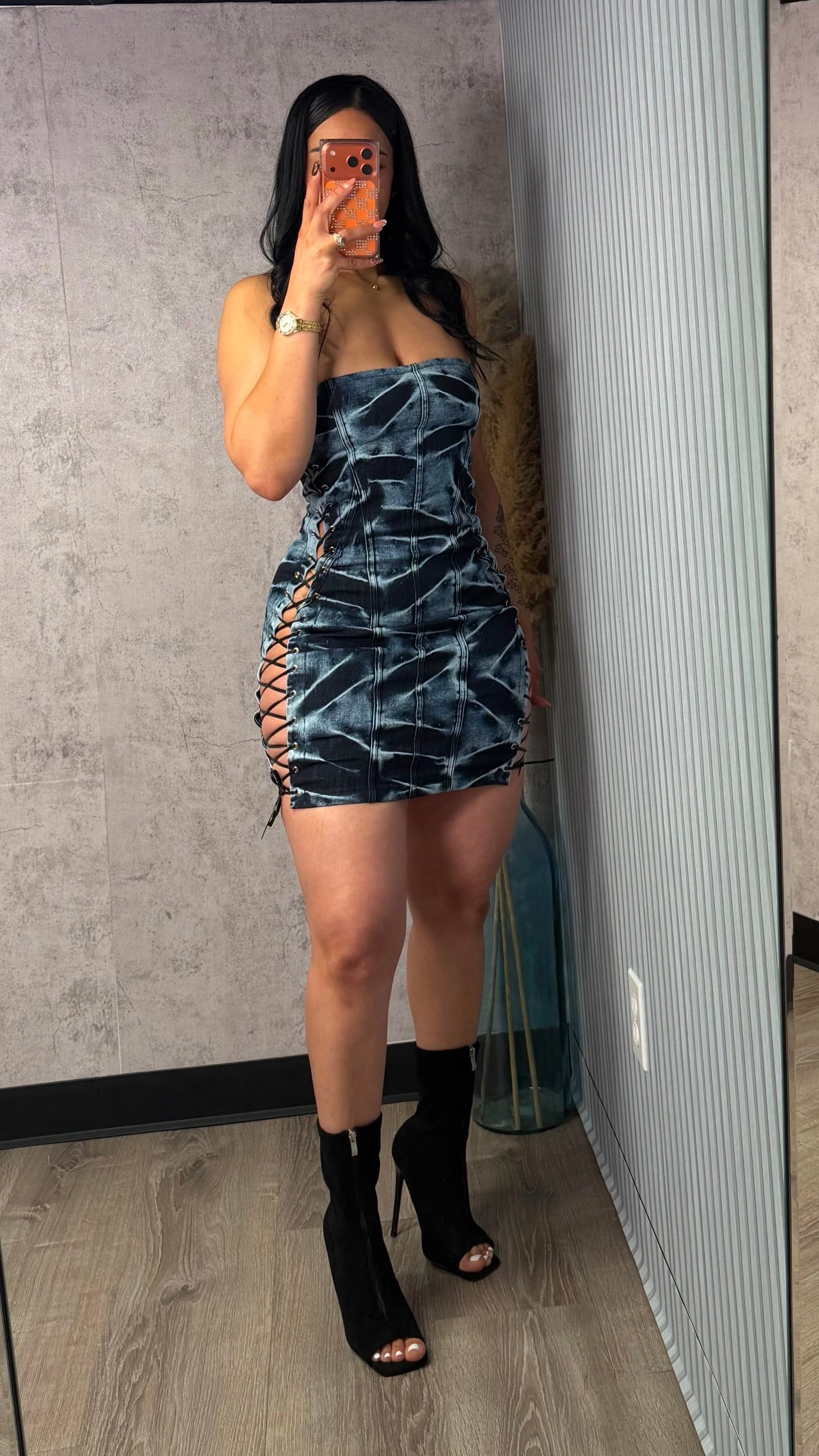 LENNA DENIM DRESS