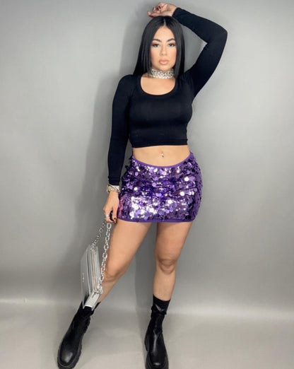 Cosmo Purple Skirt