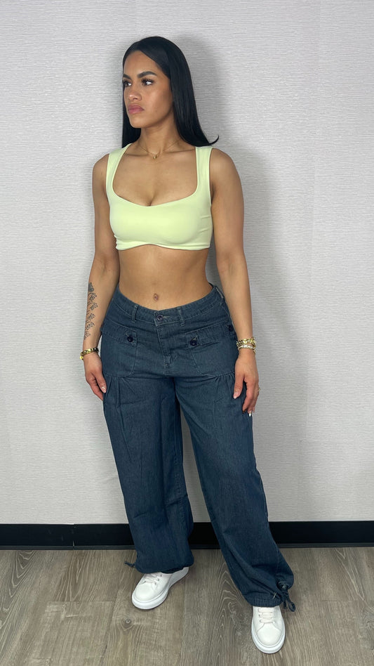ANGELA ONE SIZE TOP GREEN