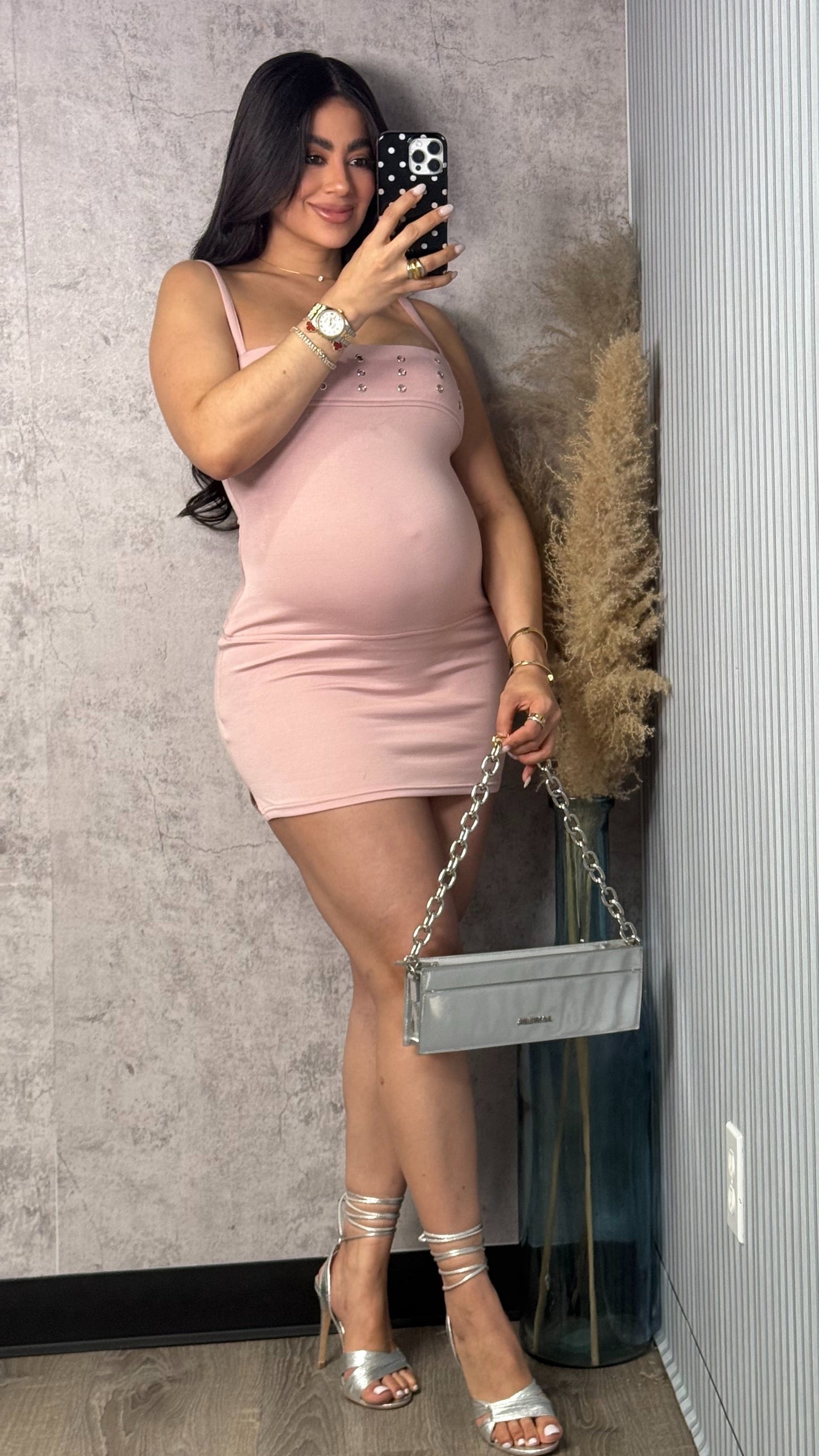 ROSE DRESS DUSTY PINK
