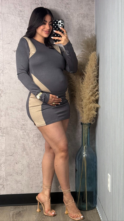 LONG SLEEVE MULTI COLOR SKIRT SET