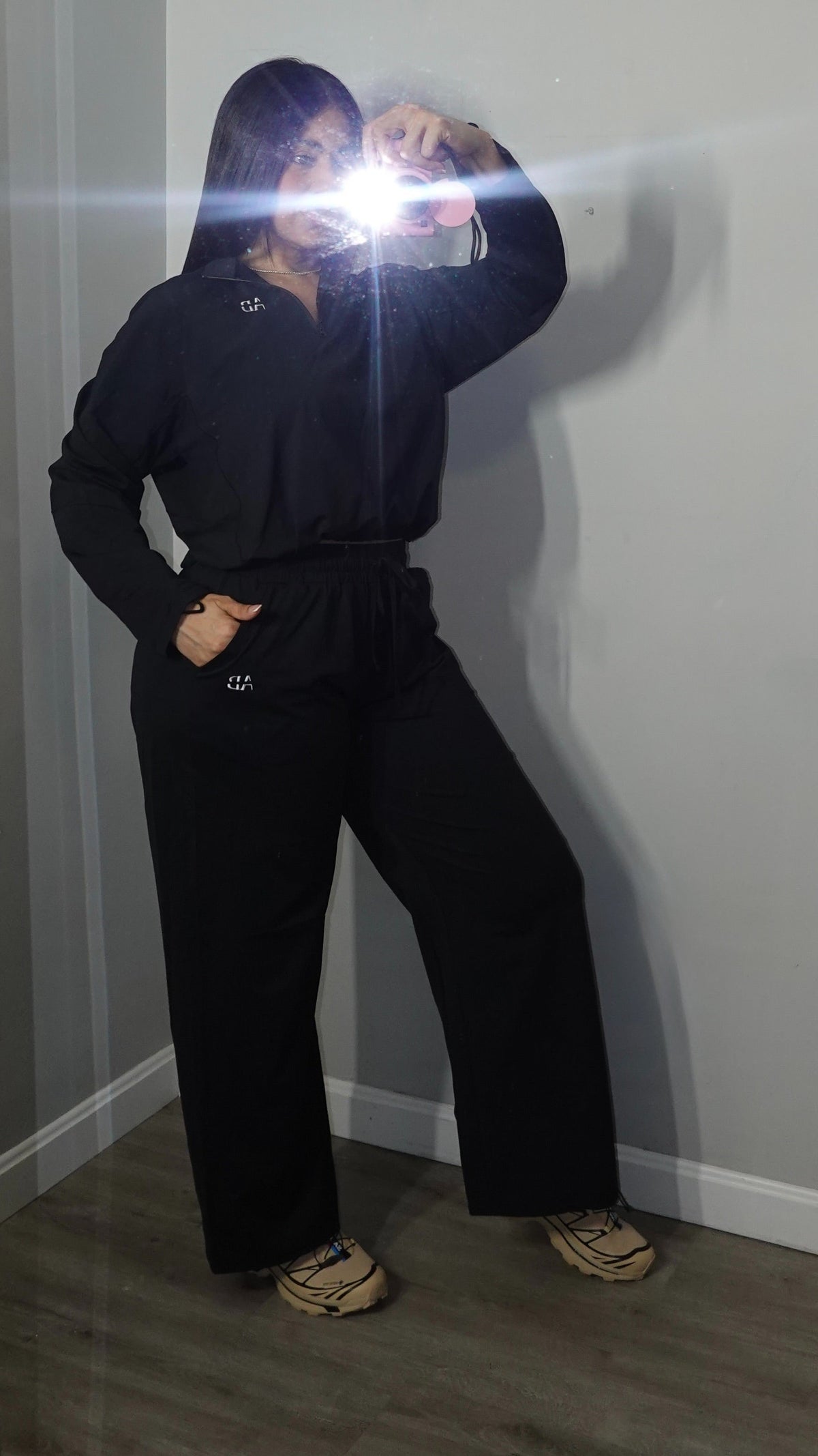 AB KAMILLE BLACK FALL JACKET  SET