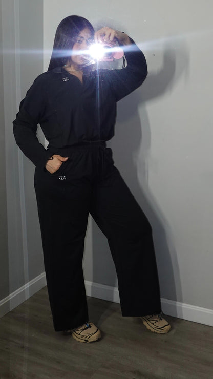 AB KAMILLE BLACK FALL JACKET  SET