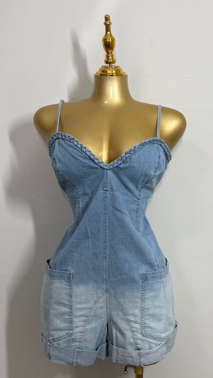 SOL DENIM ROMPER