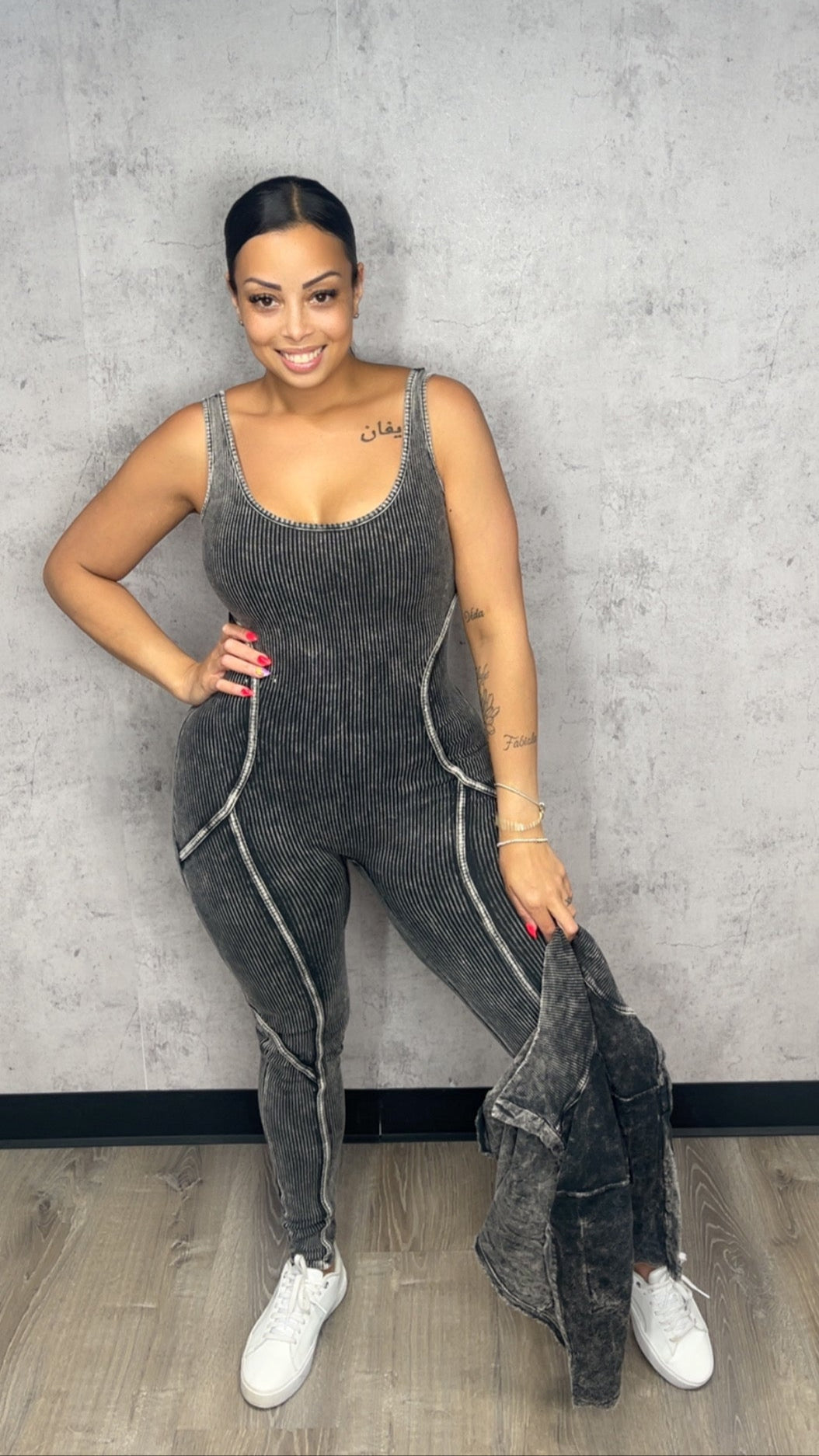 Mineral Jumpsuit Jacke Set Black