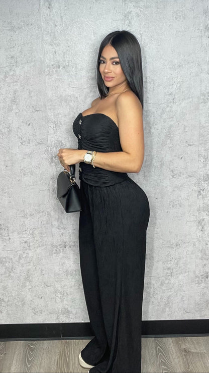 Leandra Pants Set Black