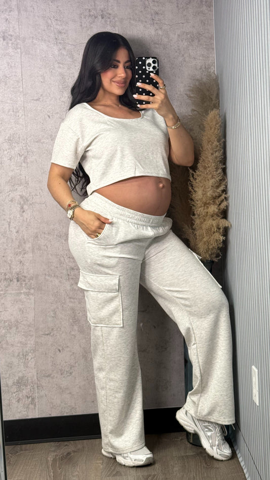 IVY GREY LONG PANTS SET