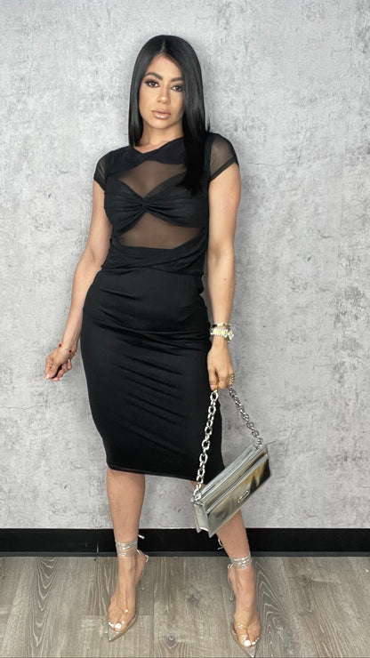 Valentina Midi Mesh Dress